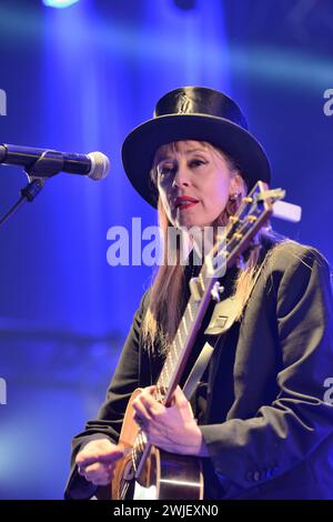 52. Lorient Interceltic Festival (Bretagne Nordwestfrankreich) am 5. August 2023: Suzanne Vega im Konzert Stockfoto