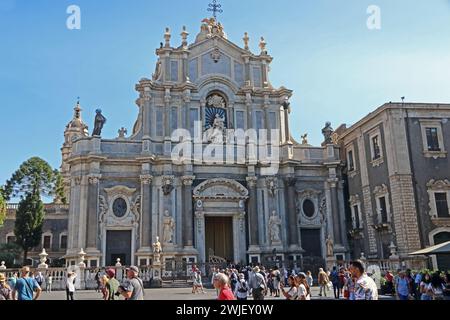 Basilika Cattedrale di Saint Agata, Catania, Sizilien Stockfoto