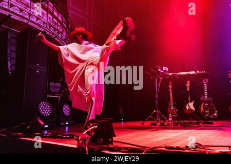 Newcastle, UK - Electronic Dance Band Crazy P unterstützt Roisin Murphy am 14. Februar 2024 im O2 City Hall in Newcastle. Foto: Jill O'Donnell/Alamy Live News Stockfoto