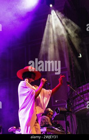 Newcastle, UK - Electronic Dance Band Crazy P unterstützt Roisin Murphy am 14. Februar 2024 im O2 City Hall in Newcastle. Foto: Jill O'Donnell/Alamy Live News Stockfoto