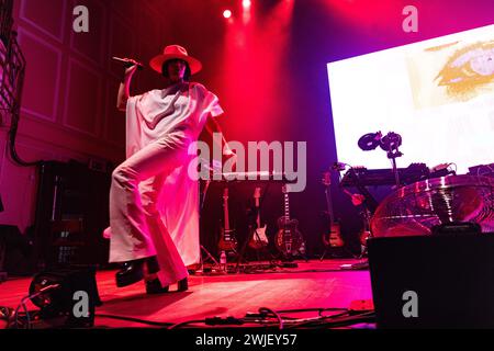 Newcastle, UK - Electronic Dance Band Crazy P unterstützt Roisin Murphy am 14. Februar 2024 im O2 City Hall in Newcastle. Foto: Jill O'Donnell/Alamy Live News Stockfoto