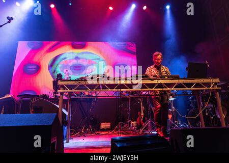 Newcastle, UK - Electronic Dance Band Crazy P unterstützt Roisin Murphy am 14. Februar 2024 im O2 City Hall in Newcastle. Foto: Jill O'Donnell/Alamy Live News Stockfoto