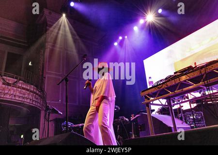 Newcastle, UK - Electronic Dance Band Crazy P unterstützt Roisin Murphy am 14. Februar 2024 im O2 City Hall in Newcastle. Foto: Jill O'Donnell/Alamy Live News Stockfoto