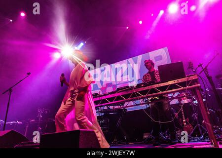 Newcastle, UK - Electronic Dance Band Crazy P unterstützt Roisin Murphy am 14. Februar 2024 im O2 City Hall in Newcastle. Foto: Jill O'Donnell/Alamy Live News Stockfoto