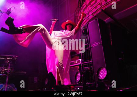 Newcastle, UK - Electronic Dance Band Crazy P unterstützt Roisin Murphy am 14. Februar 2024 im O2 City Hall in Newcastle. Foto: Jill O'Donnell/Alamy Live News Stockfoto