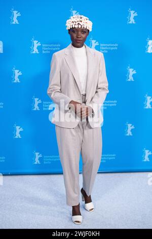 Berlin, Deutschland. Februar 2024. Lupita Nyong'o nahm am 15. Februar 2024 am Fotoruf der Jury während des 74. Internationalen Filmfestivals Berlinale Berlin im Grand Hyatt Hotel in Berlin Teil. Foto: Aurore Marechal/ABACAPRESS.COM Credit: Abaca Press/Alamy Live News Stockfoto