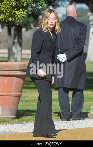 Rom, Italien. Februar 2024. Rom - Villa Pamphili, Italien Rumänien zwischenstaatlicher Gipfel im Fotoredaktion Usage Only Credit: Independent Photo Agency/Alamy Live News Stockfoto