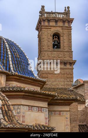 Die Kirche San Roque: Ein historisches Wahrzeichen in Oliva, Valencia, Spanien Stockfoto