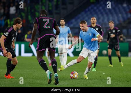 Gustav Isaksen aus Latium während des Achtelfinale der UEFA Champions League am 14. Februar 2024 im Stadio Olimpico in Rom. Stockfoto