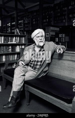 Dichter John Silkin am Wycliffe College 1988 Stockfoto