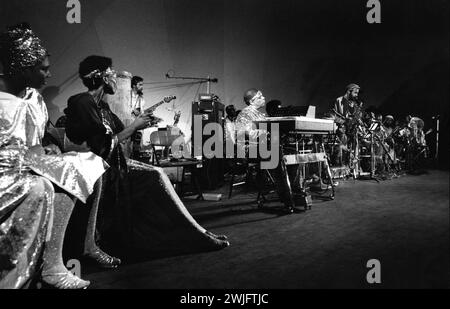 Philippe Gras / Le Pictorium - Sun Ra auf der Bühne. - 30/05/2011 - Frankreich / Alps Maritimes / Saint Paul de Vence - Sun Ra Arkestra Konzert in der Fondation Maeght, Saint Paul de Vence, 1970 Stockfoto