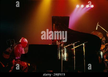 ©Philippe Gras / Le Pictorium/MAXPPP - Ile-de-France 12/04/2011 Philippe Gras / Le Pictorium - 12/04/2011 - France / Paris / Ile-de-France - Concert de Sun Ra au Palace A Paris, 1980 - No VA, No Valeurs Actuelles, No JDD, No Russia, Russland Out / 12/04/2011 - Frankreich / Paris / Ile-de-France (Region) - Sun Ra Konzert im Palace, Paris, 1980 Stockfoto