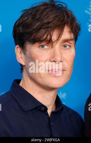 Cillian Murphy beim Photocall zum Kinofilm „Small Things like These / kleine Dinge wie diese“ auf der Berlinale 2024 / 74. Internationale Filmfestspiele Berlin im Hotel Grand Hyatt. Berlin, 15.02.2024 Stockfoto