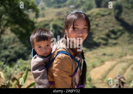 Eine Serie von Bildern von Menschen aus Südostasien und Jordanien Stockfoto