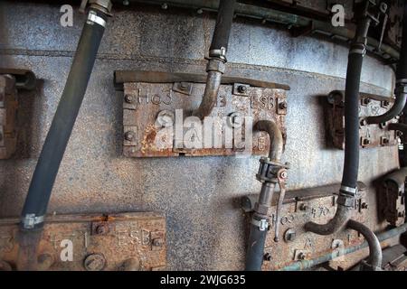 Ehemaliges Stahlwerk Henrichshütte, Hattingen, Landkreis Ruhr, Nordrhein-Westfalen, Deutschland, Europa Stockfoto