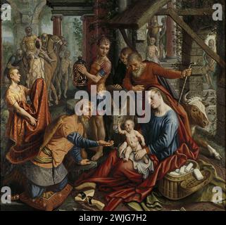 Die Anbetung der Könige, Pieter Aertsen, c. 1560 Stockfoto