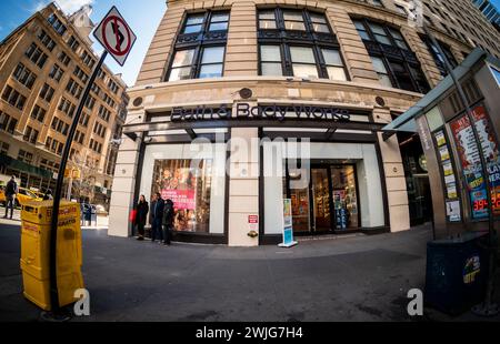 Ein Geschäft von Bath & Body Works in New York am Mittwoch, 7. Februar 2024. Nach der Abspaltung von Victoria’s Secret und anderen Marken änderte L Brands seinen Namen in Bath & Body Works. (© Richard B. Levine) Stockfoto