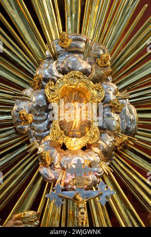 Altar Detail, Christkindlfigur, Christkindl Heiligtum, Steyr Oberösterreich, Österreich Stockfoto