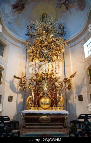 Altar, Christkindl-Heiligtum, Steyr Oberösterreich, Österreich Stockfoto