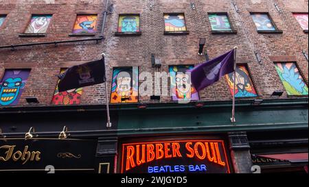 Rubber Soul Beatles Bar Liverpool UK Stockfoto