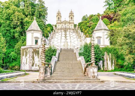 Bom Jesus, Braga, Portugal - Reiseziel Stockfoto