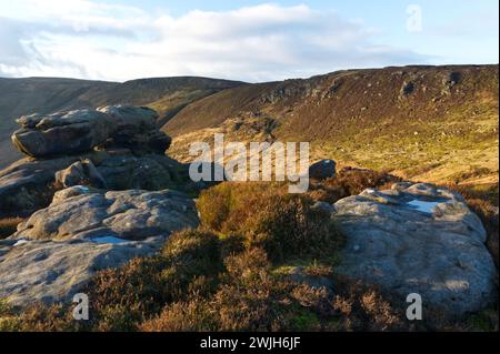 Kinder Scout von Ringing Roger im Peak District National Park, England Stockfoto