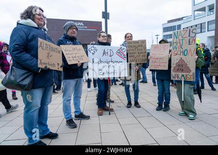 Demonstration gegen AFD und Rechtsradikalismus in Herne, NRW, Deutschland Stockfoto