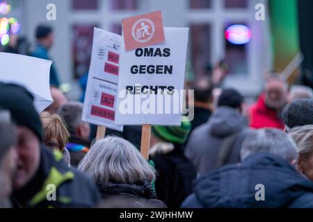 Demonstration gegen AFD und Rechtsradikalismus in Herne, NRW, Deutschland Stockfoto