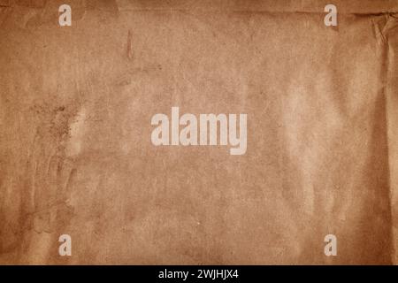 Nahaufnahme von braunem Papier Textur Hintergrund Stockfoto