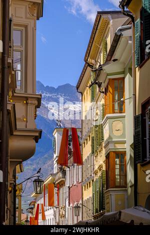 Lauben, Laubengasse, Meran, Südtirol, Italien Stockfoto