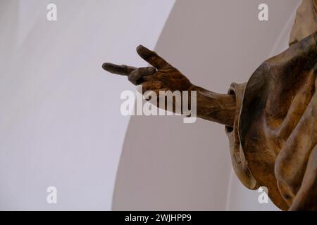 Statuen, Kirche St. Moritz, Augsburg, Schwaben, Bayern, Deutschland Stockfoto