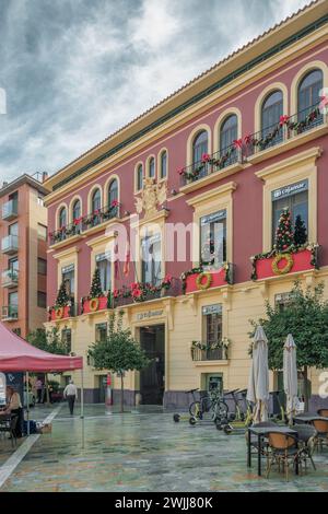 Cajamar, Caja Rural im historischen Palast González Campuzano aus dem 18. Jahrhundert im historischen Zentrum der Stadt in der Region Murcia, Spanien. Stockfoto