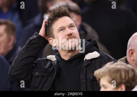 Amsterdam, Niederlande. Februar 2024. AMSTERDAM, NIEDERLANDE - 15. FEBRUAR: Johnny de Mol während des Play-offs-Spiels zwischen AFC Ajax und FK Bodo/Glimt in der Johan Cruijff Arena am 15. Februar 2024 in Amsterdam. (Foto: Ben Gal/Orange Pictures) Credit: Orange Pics BV/Alamy Live News Stockfoto