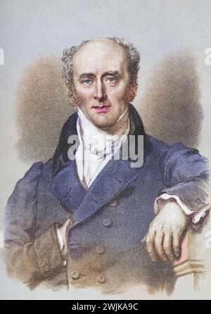 Charles Grey, 2. Earl Grey, 1764-1845, britischer Premierminister 1830-34, Historisch, digital restaurierte Reproduktion von einer Vorlage aus dem 19. Jahrhundert, Datum nicht angegeben Stockfoto