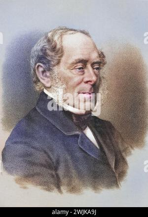 George William Frederick Villiers, 4. Earl of Clarendon, 1800-1870. Britischer Staatsmann und Diplomat, Historisch, digital restaurierte Reproduktion von einer Vorlage aus dem 19. Jahrhundert, Datum nicht angegeben Stockfoto