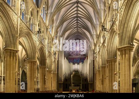 Die Orgel in der Kathedrale von Nidaros, Trondheim, Norwegen Stockfoto