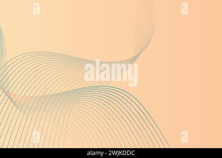 Ein Foto von einem beigefarbenen Hintergrund mit komplizierten Linien und Kurven Stock Vektor