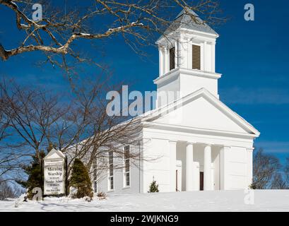 Westchester Congregational Church   Colchester, Connecticut, USA Stockfoto