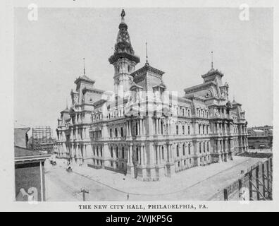 Das Neue Rathaus Philadelphia. 1897 Stockfoto