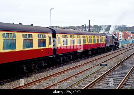 LMS Black 5 No. 5428 in Whitby, North Yorkshire, England Stockfoto