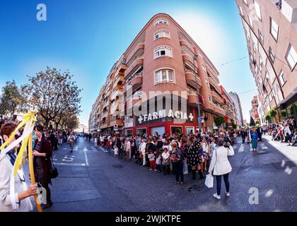 Das Treffen am Ostersonntag in Villajoyosa Stockfoto