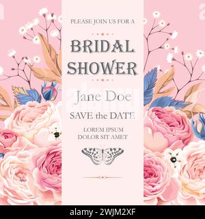 Bridal Shower Einladung Stock Vektor