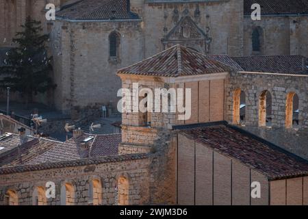 palast der Markgrafen, 16. Jahrhundert, - Palacio de la Villa - Berlanga de Duero, Soria, autonome Gemeinde Castilla y León, Spanien, Europa Stockfoto