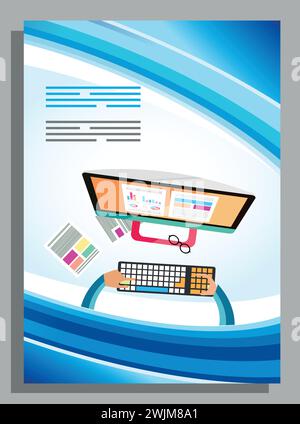 Flyer, Broschüre, Hintergrund, Bannerdesigns Stock Vektor