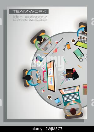 Flyer, Broschüre, Hintergrund, Bannerdesigns Stock Vektor