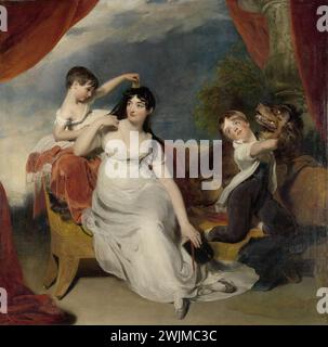 Maria Mathilda Bingham mit zwei ihrer Kinder, Thomas Lawrence c. 1810 - c. 1818 Stockfoto