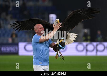 Rom, Italien. Februar 2024. Olympia im Achtelfinale der UEFA Champions League zwischen S.S. Lazio und FC Bayern München am 14. Februar 2024 im Olympiastadion in Rom, Italien. Quelle: Unabhängige Fotoagentur/Alamy Live News Stockfoto