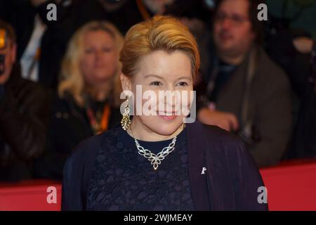 Berlin, Deutschland. Februar 2024. Roter Teppich vor der Eröffnungsgala in Berlinale. (Foto von Beata Siewicz/Pacific Press) Credit: Pacific Press Media Production Corp./Alamy Live News Stockfoto