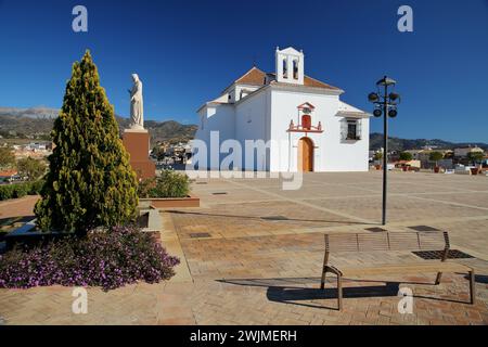 Die Kapelle unserer Dame der Heilmittel, im Park der Heilmittel in Velez Malaga, Provinz Malaga, Andalusien, Spanien Stockfoto