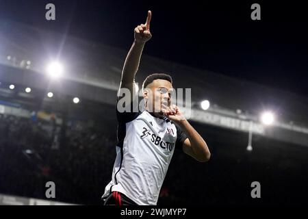 Aktenfoto vom 01.11.2023 von Fulham's Rodrigo Muniz. Fulham-Chef Marco Silva ist froh, dass Rodrigo Muniz ihm vor Aston Villas Besuch in Craven Cottage Kopfschmerzen bereitet. Ausgabedatum: Freitag, 16. Februar 2024. Stockfoto